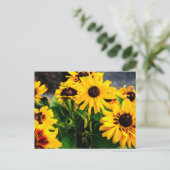 Zonnebloemen Briefkaart (Staand voorkant)
