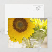 Zonnebloemen Briefkaart (Voorkant / Achterkant)