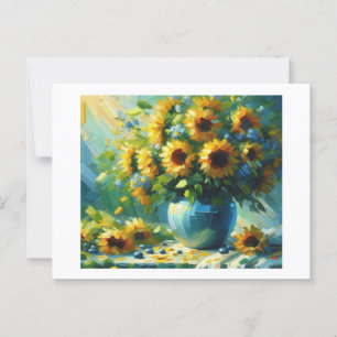 Zonnebloemen Briefkaart
