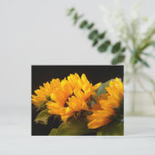 Zonnebloemen Briefkaart (Staand voorkant)