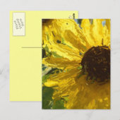 zonnebloemen briefkaart (Voorkant / Achterkant)