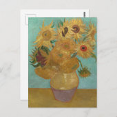 Zonnebloemen Briefkaart (Voorkant / Achterkant)