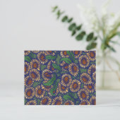 zonnebloemen briefkaart (Staand voorkant)