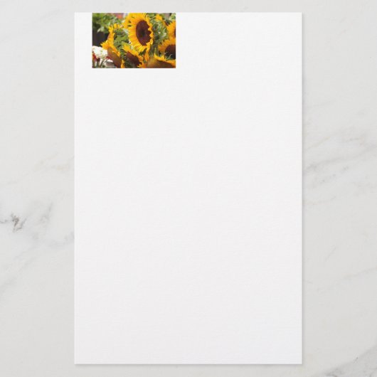 Zonnebloemen! Briefpapier (Voorkant)