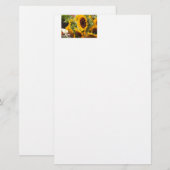 Zonnebloemen! Briefpapier (Voorkant / Achterkant)
