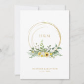 Zonnebloemen bruiloft in een verfijnde zomer (Voorkant)