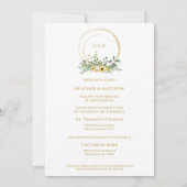 Zonnebloemen bruiloft in een verfijnde zomer (Achterkant)