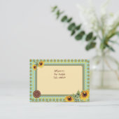 ZONNEBLOEMEN - bruiloft uitnodiging Kaarten (Staand voorkant)