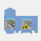 Zonnebloemen bruiloft wandeling weg in liefde casu bedankdoosjes (Uitgevouwen)