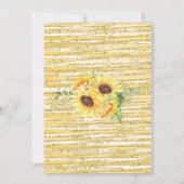 Zonnebloemen Brunch en Blooms Vrijgezellenfeest Kaart (Achterkant)