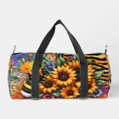 Zonnebloemen, Bumblebee Animal Print Plunjezak (Achterkant)