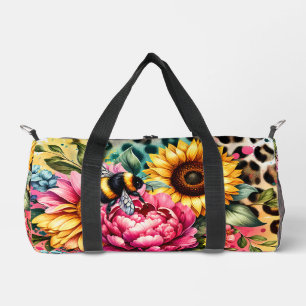 Zonnebloemen, Bumblebee Animal Print Plunjezak