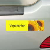 Zonnebloemen Bumpersticker (Op auto)