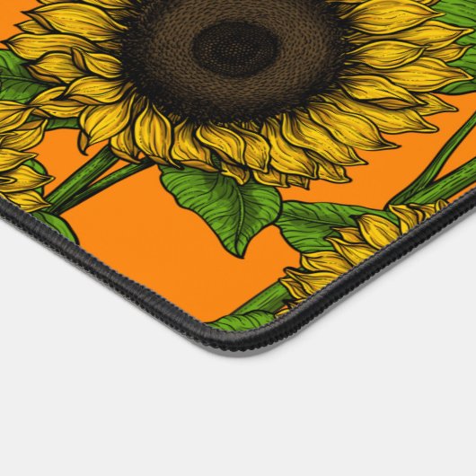 Zonnebloemen Bureaumat (Hoek)