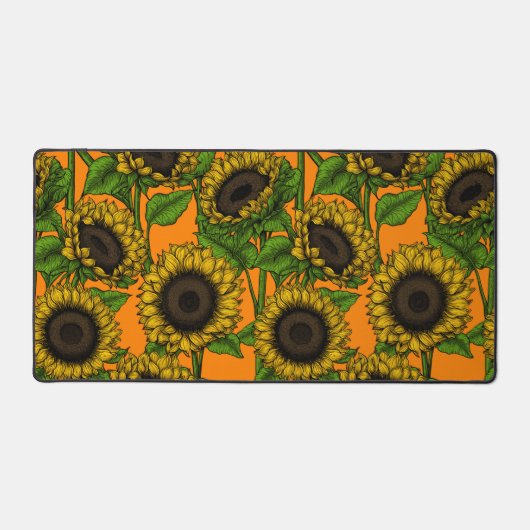 Zonnebloemen Bureaumat (Voorkant)
