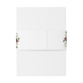 Zonnebloemen Burgundy Floral Rustic Wedding Uitnodigingen Wikkel (Achterkant Voorbeeld)