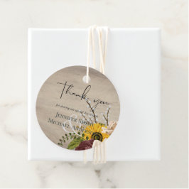 Zonnebloemen Burgundy Marsala Cheap Budget Weddens Bedankjes Labels