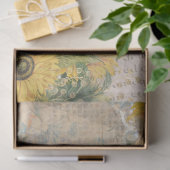 zonnebloemen Burlap gele vlinder Tissuepapier (Geschenk)