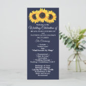 Zonnebloemen Buwprogramma Landbloemen Blauw Programmakaart (Staand voorkant)