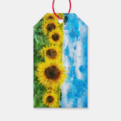 Zonnebloemen Cadeaulabel (Voorkant)