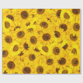 Zonnebloemen Cadeaupapier (Vlak)