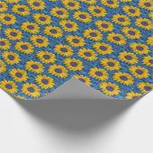 Zonnebloemen Cadeaupapier (Hoek)