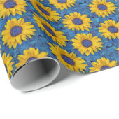 Zonnebloemen Cadeaupapier (Rol Hoek)