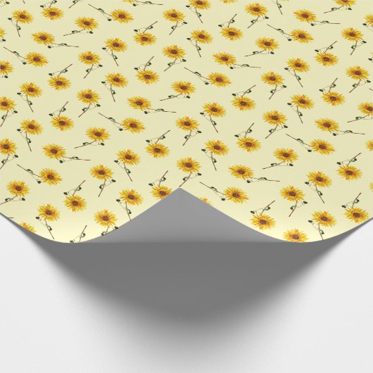 Zonnebloemen Cadeaupapier (Hoek)