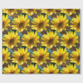 Zonnebloemen Cadeaupapier (Vlak)