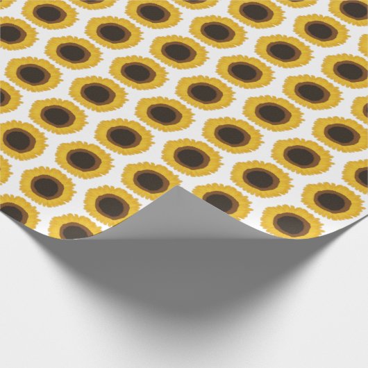 Zonnebloemen Cadeaupapier (Hoek)