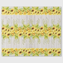 Zonnebloemen cadeaupapier