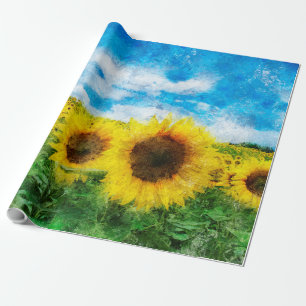 Zonnebloemen Cadeaupapier