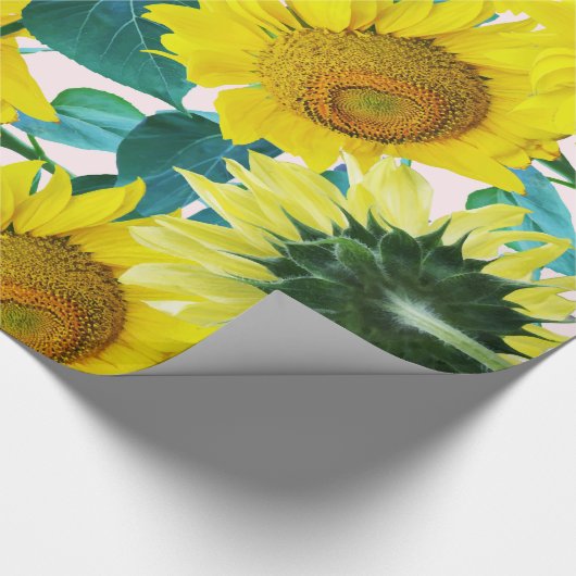 Zonnebloemen Cadeaupapier (Hoek)