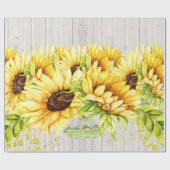 Zonnebloemen cadeaupapier (Vlak)