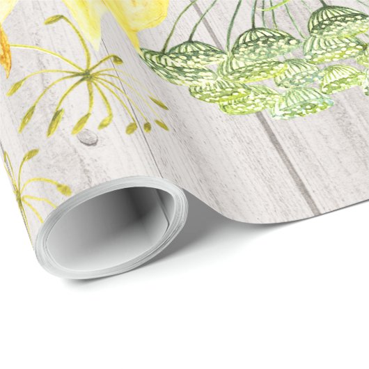 Zonnebloemen cadeaupapier (Rol Hoek)