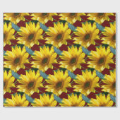 Zonnebloemen Cadeaupapier (Vlak)