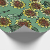 Zonnebloemen Cadeaupapier (Hoek)