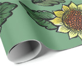 Zonnebloemen Cadeaupapier (Rol Hoek)