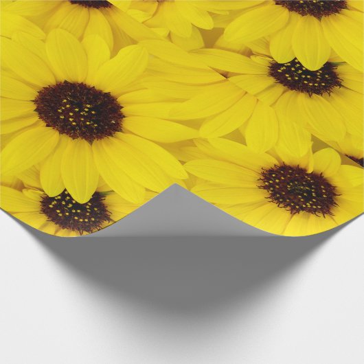 Zonnebloemen Cadeaupapier (Hoek)