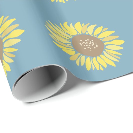 Zonnebloemen Cadeaupapier (Rol Hoek)