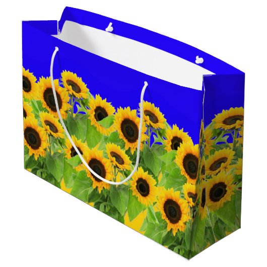 Zonnebloemen Cadeautas (Achterkant Gekanteld)