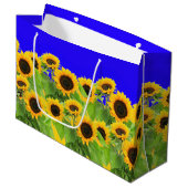 Zonnebloemen Cadeautas (Voorkant Gekanteld)