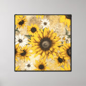 Zonnebloemen Canvas Afdruk (Voorkant)