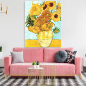 Zonnebloemen Canvas Afdruk (Insitu (Woonkamer))