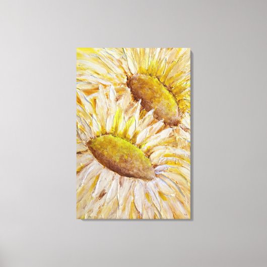 Zonnebloemen Canvas Afdruk (Voorkant)