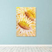 Zonnebloemen Canvas Afdruk (Insitu (Houten vloer))