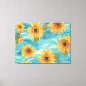Zonnebloemen Canvas Afdruk (Voorkant)