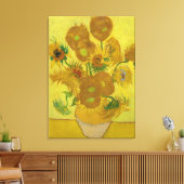 zonnebloemen canvas afdruk (Insitu (Woonkamer))