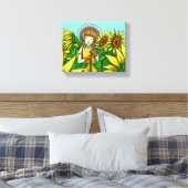 Zonnebloemen Canvas Afdruk (Insitu (Slaapkamer))