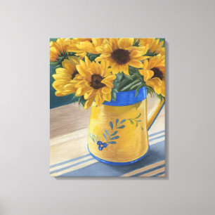 Zonnebloemen Canvas Afdruk